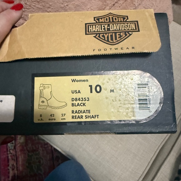 Harley-Davidson Black Leather Women's Boots - Picture 4 of 4